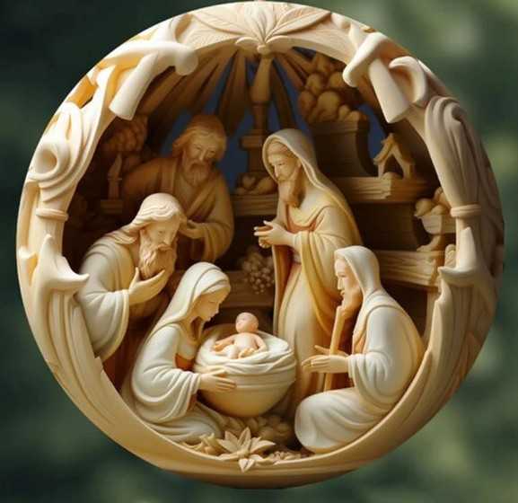 Nativity Christmas Ornament Two