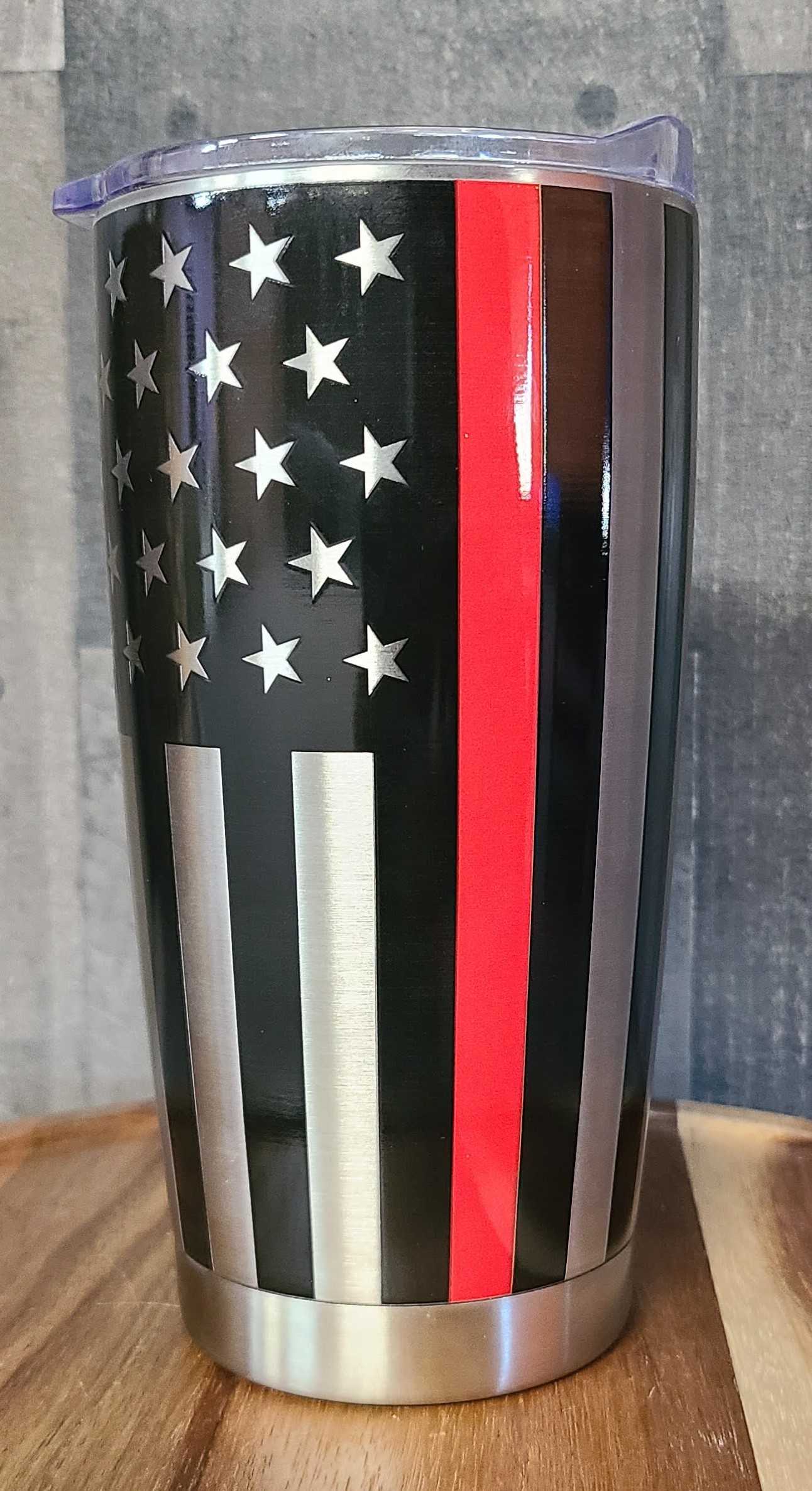 Red Stripe Flag Thermal Flower Bouquet