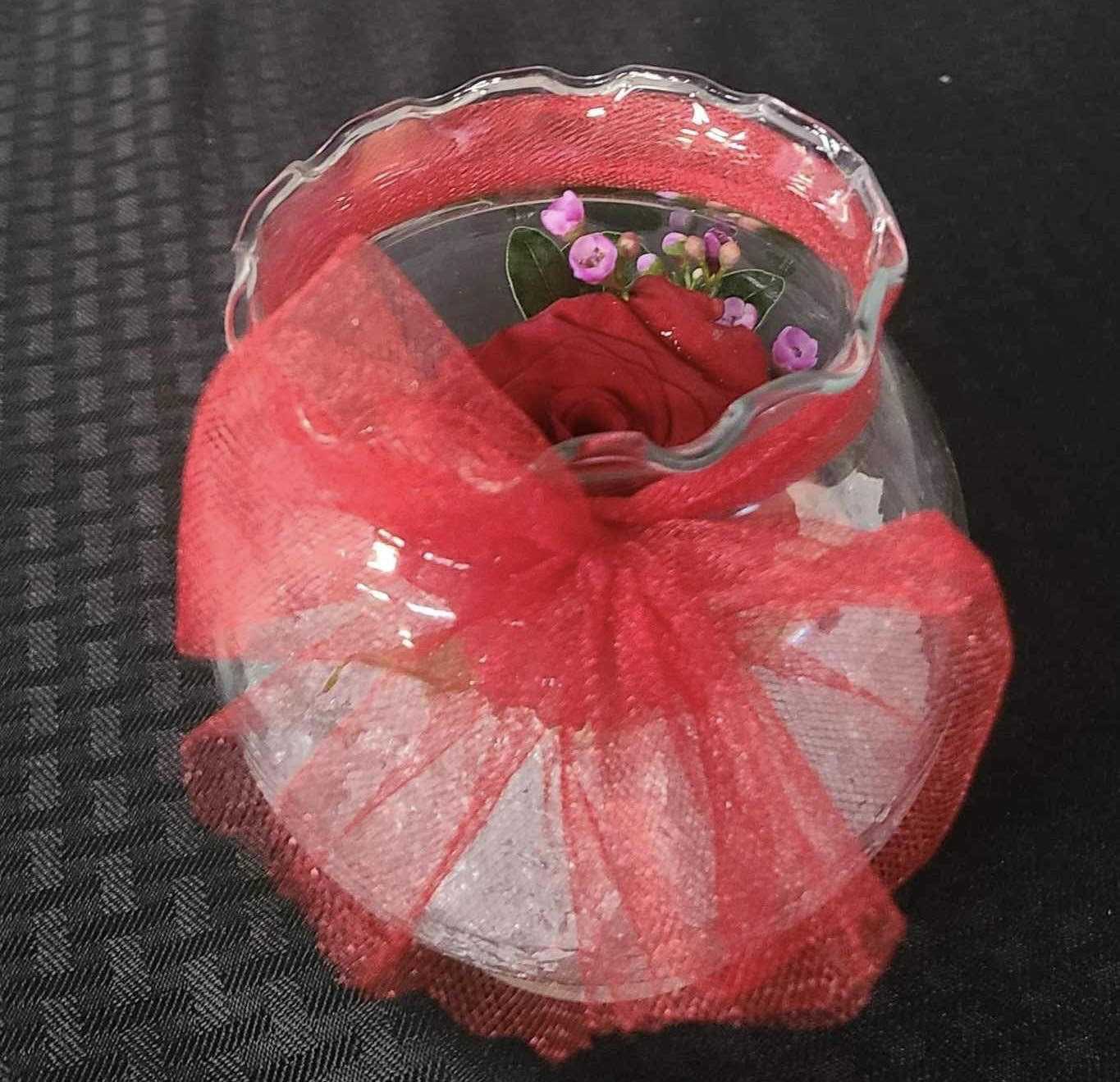 Rose Bowl Flower Bouquet