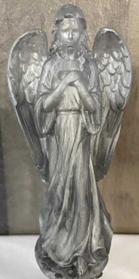 Silver Resin Angel Plant pick Flower Bouquet