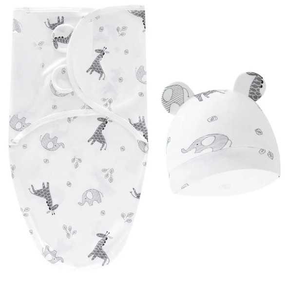Sleep Sack with Hat Zoo Animals Flower Bouquet