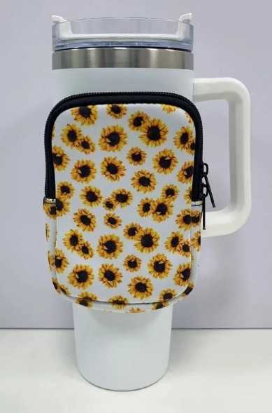 Sunflower Tumbler Bag Flower Bouquet