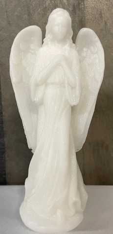 White Resin Angel Plant pick Flower Bouquet