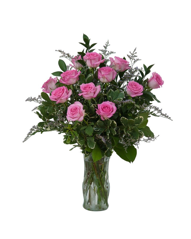 Pink Rose Perfection Flower Bouquet