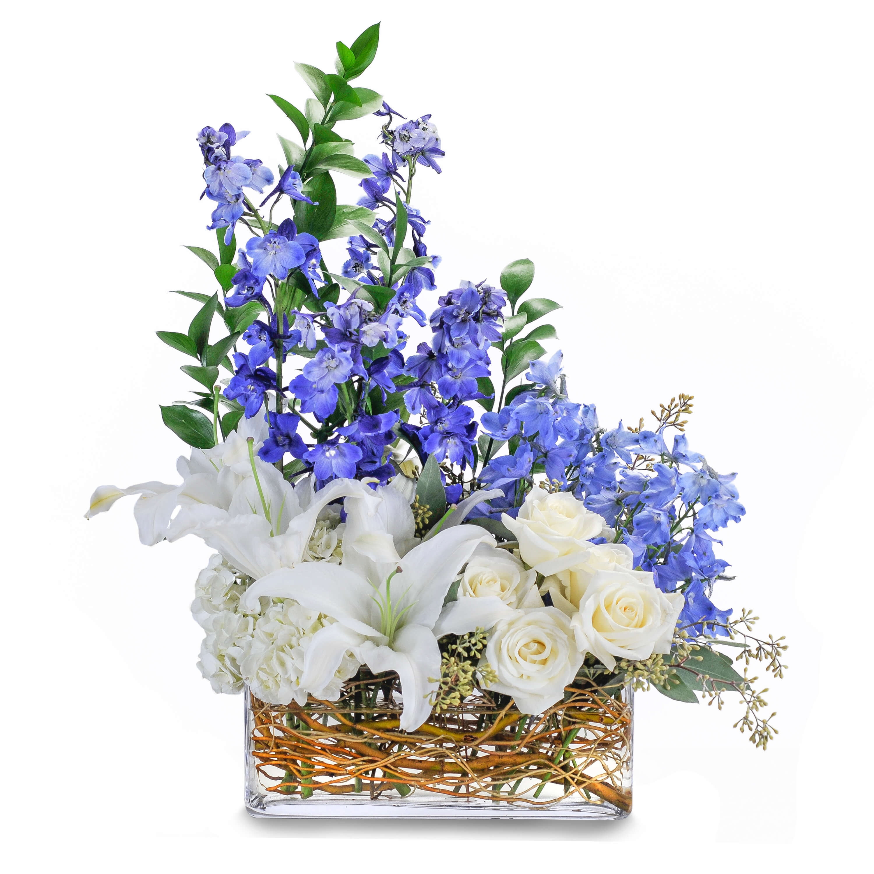 Majestic Blue Flower Bouquet
