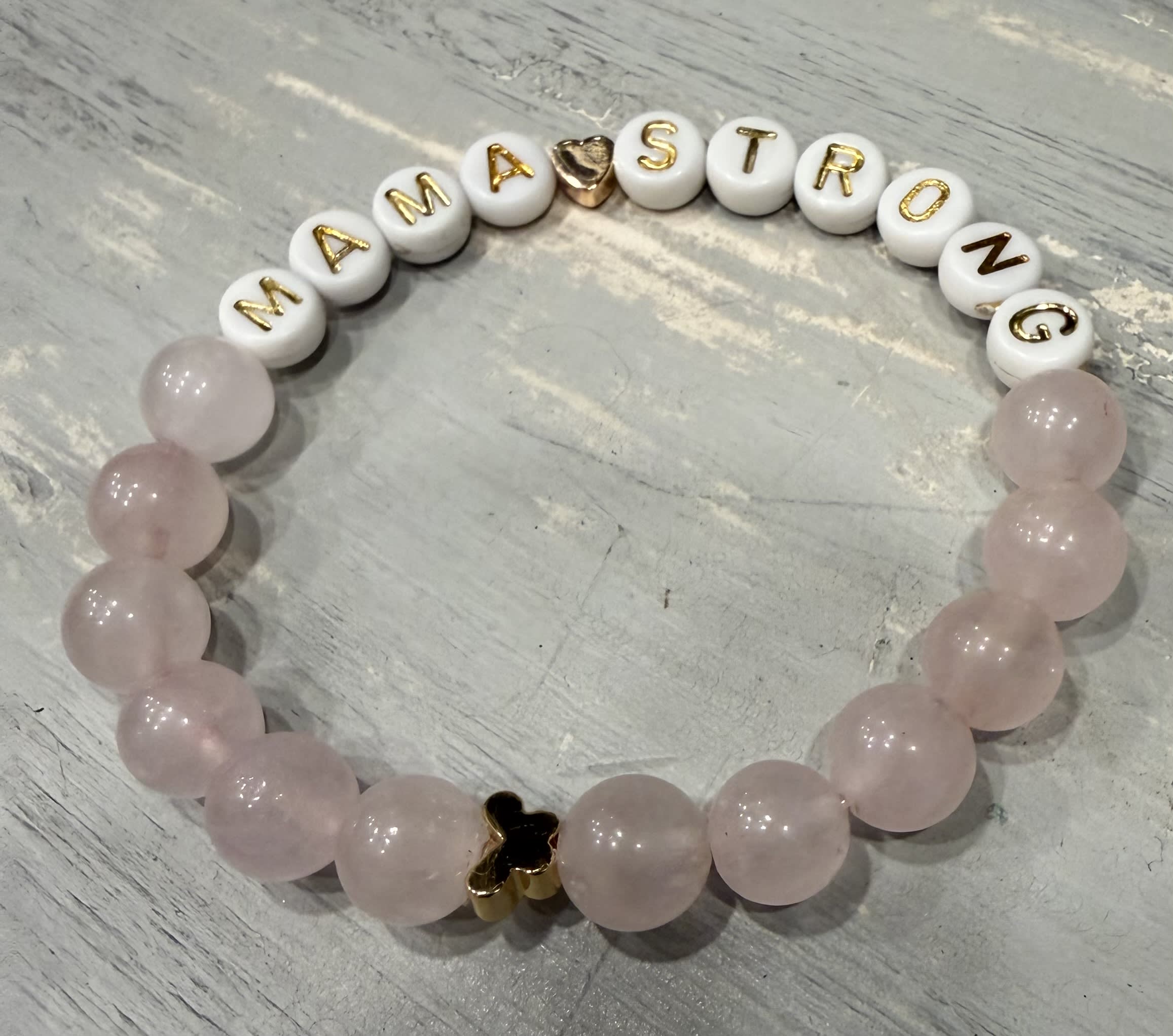 Rose Quartz Mama Strong Bracelet