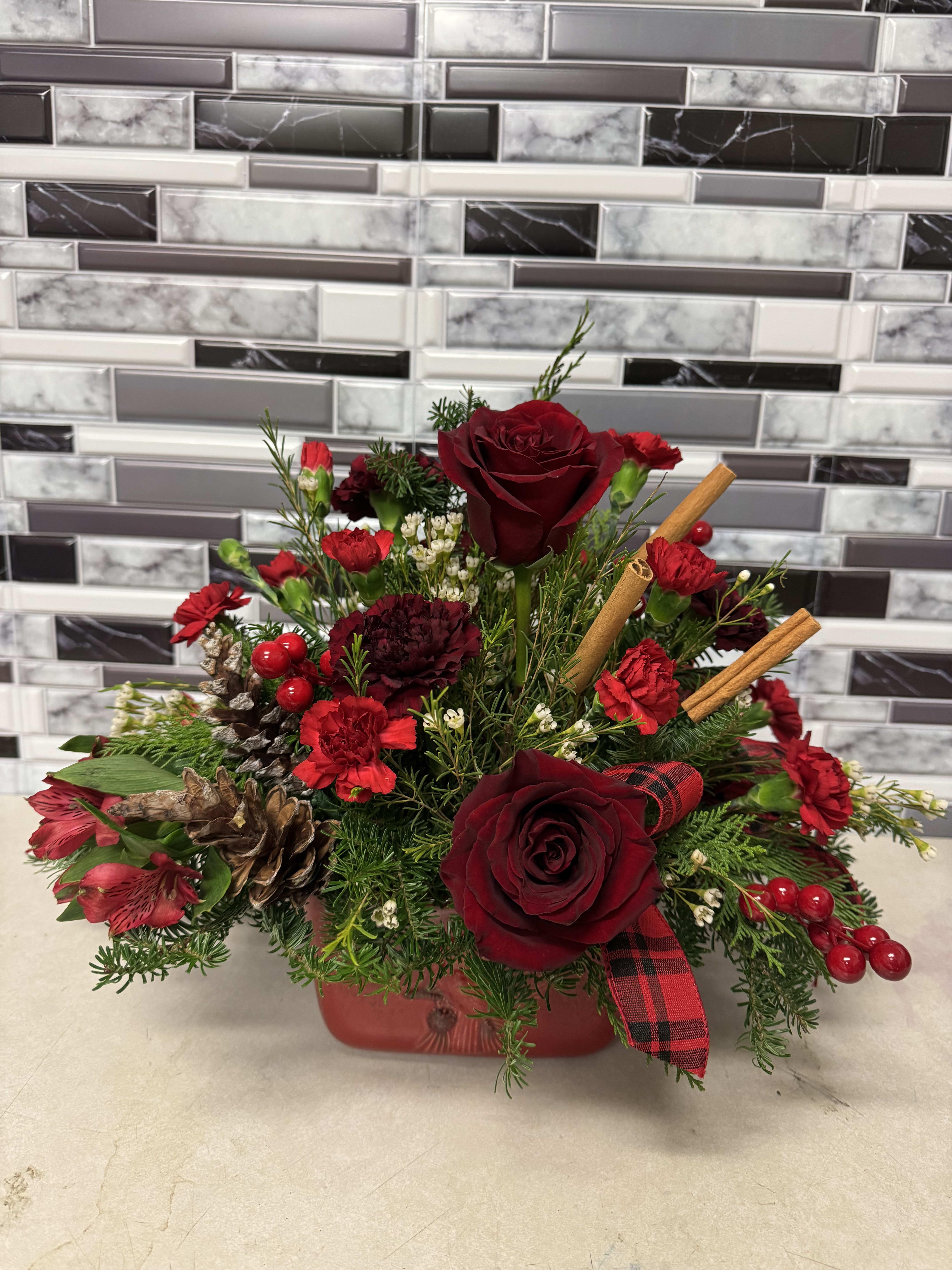 Warm Cinnamon Wishes Flower Bouquet