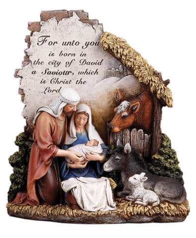 Holy Family with Animals Nativity