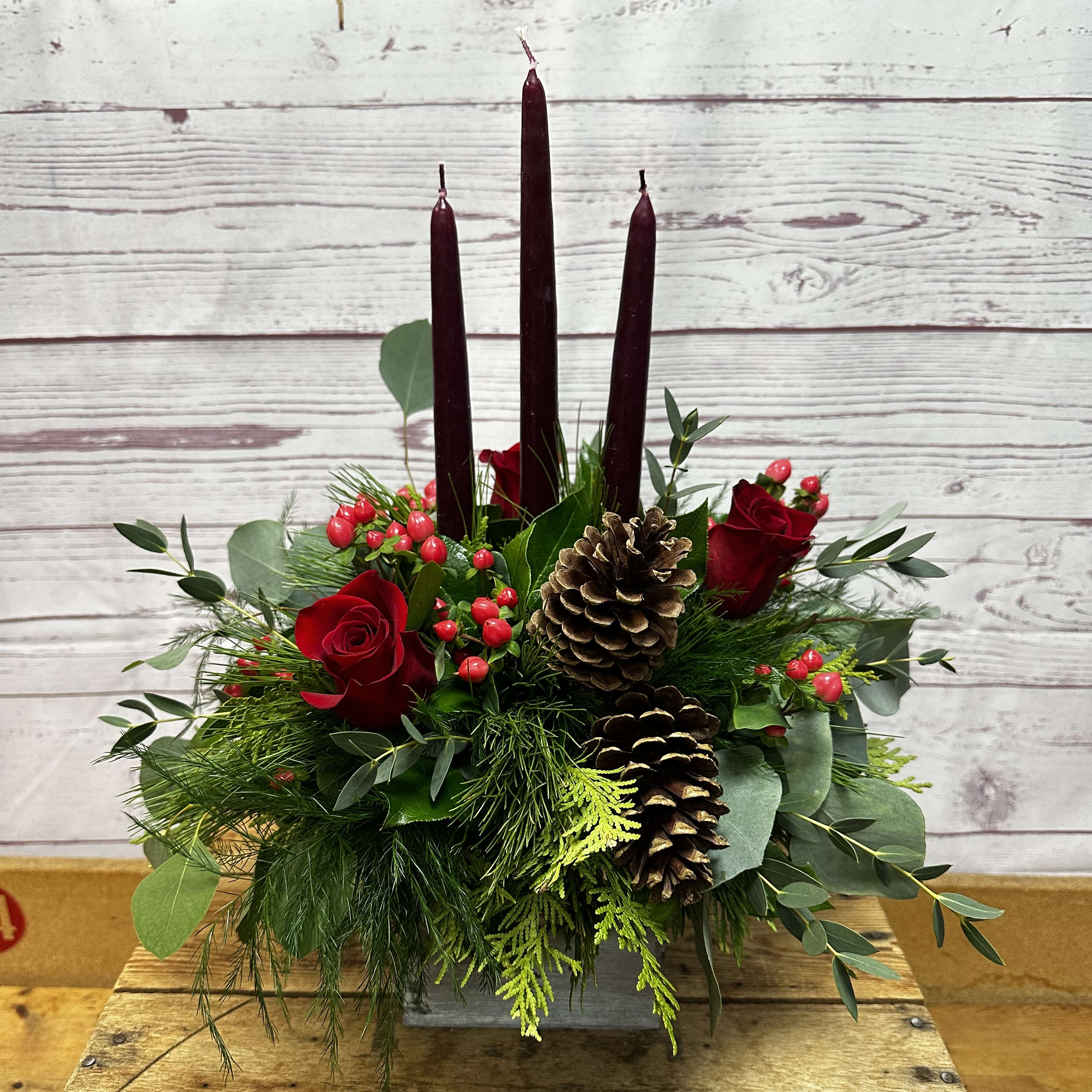 Woodland Cube Centerpiece