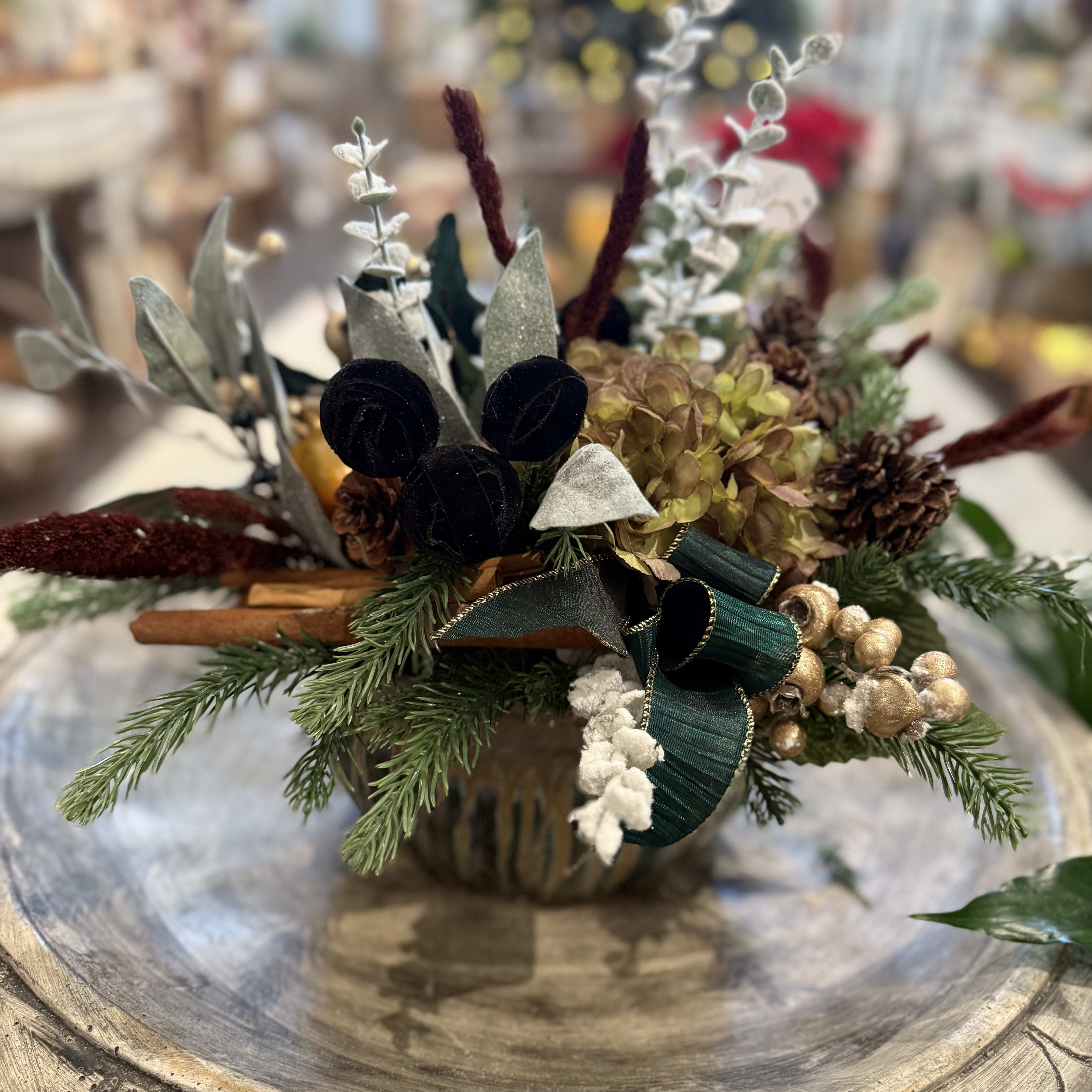 Warm and Cozy Christmas Arrangment