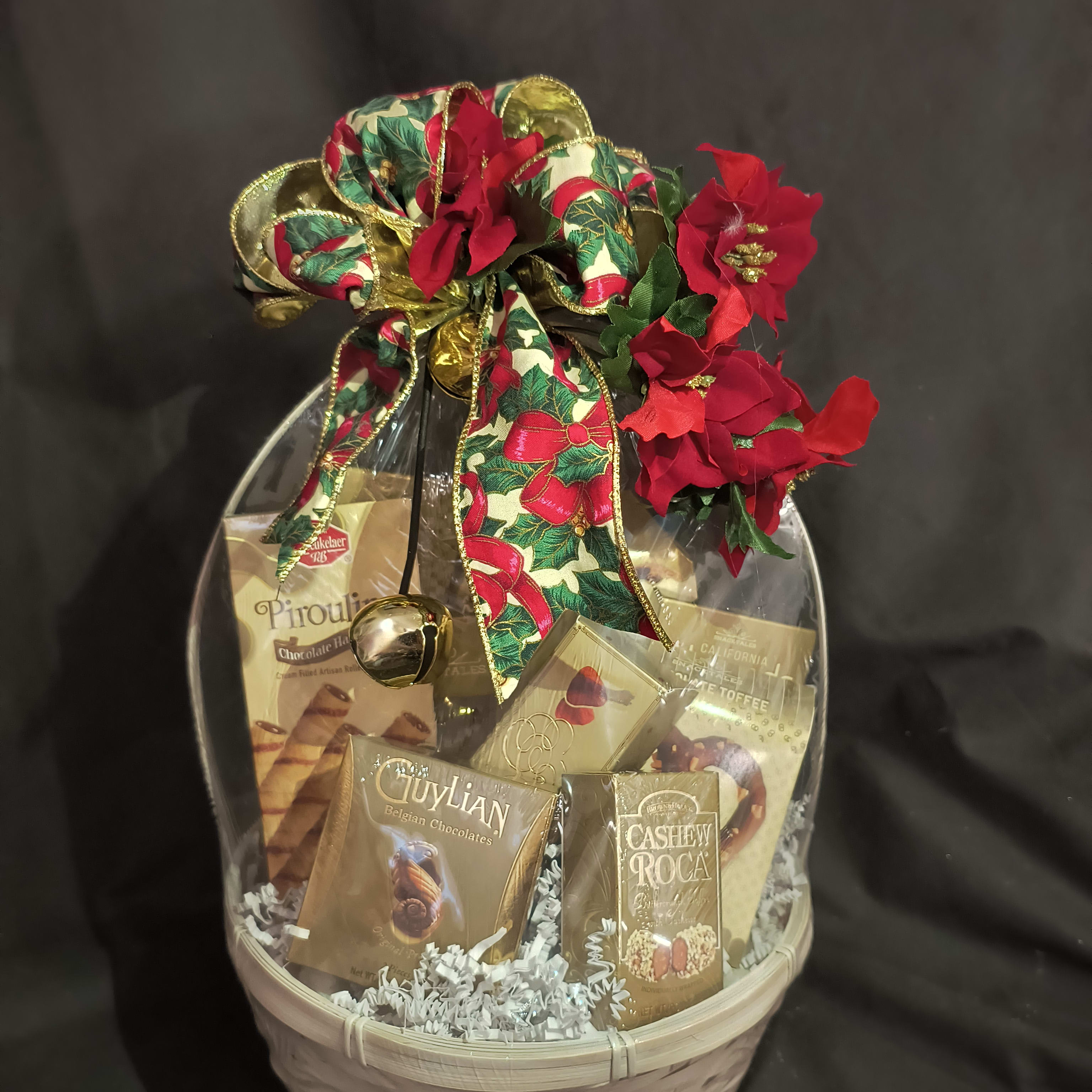 Christmas Gourmet Basket Flower Bouquet