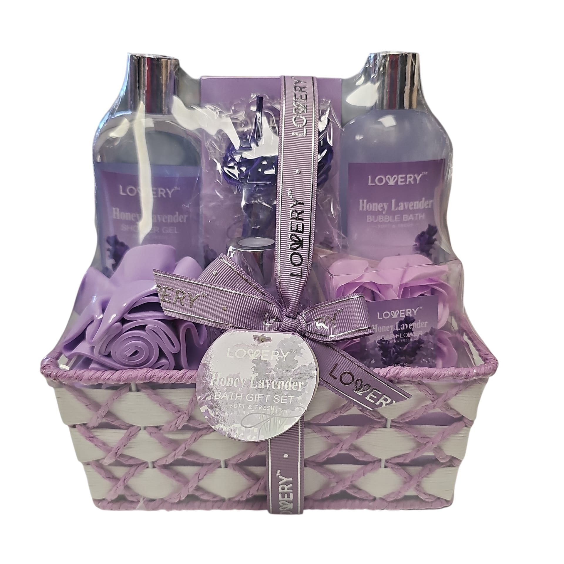 Honey Lavender Bath Gift Set Flower Bouquet