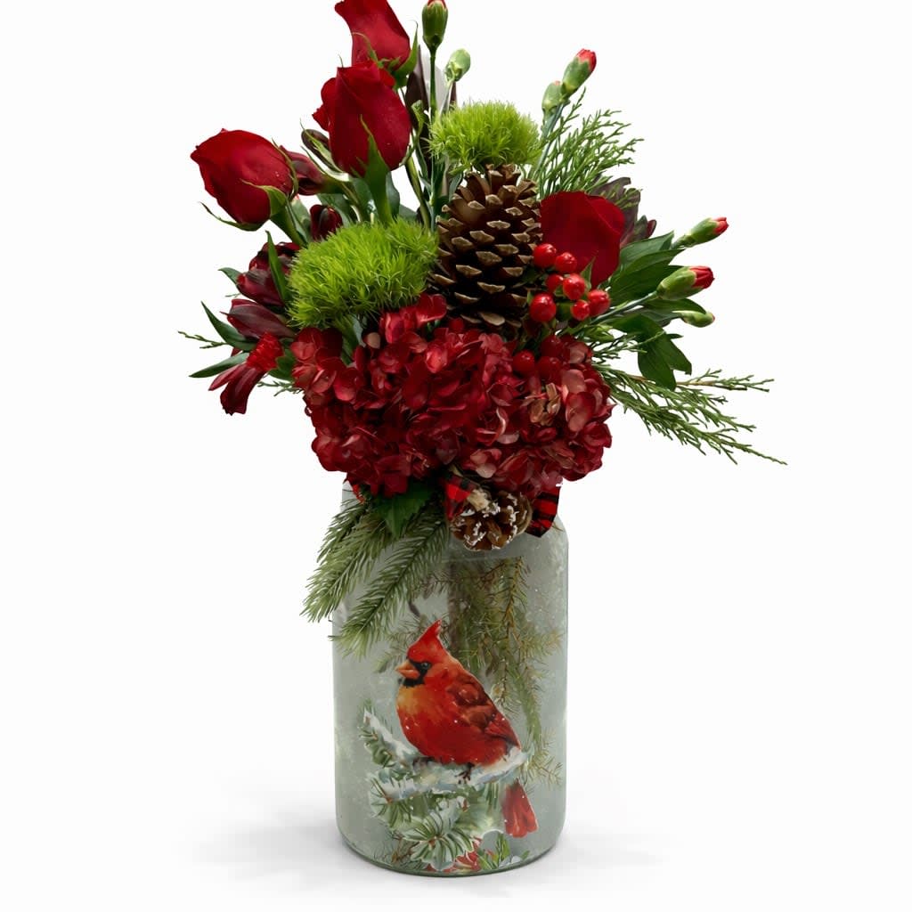 Winter Birdsong Flower Bouquet
