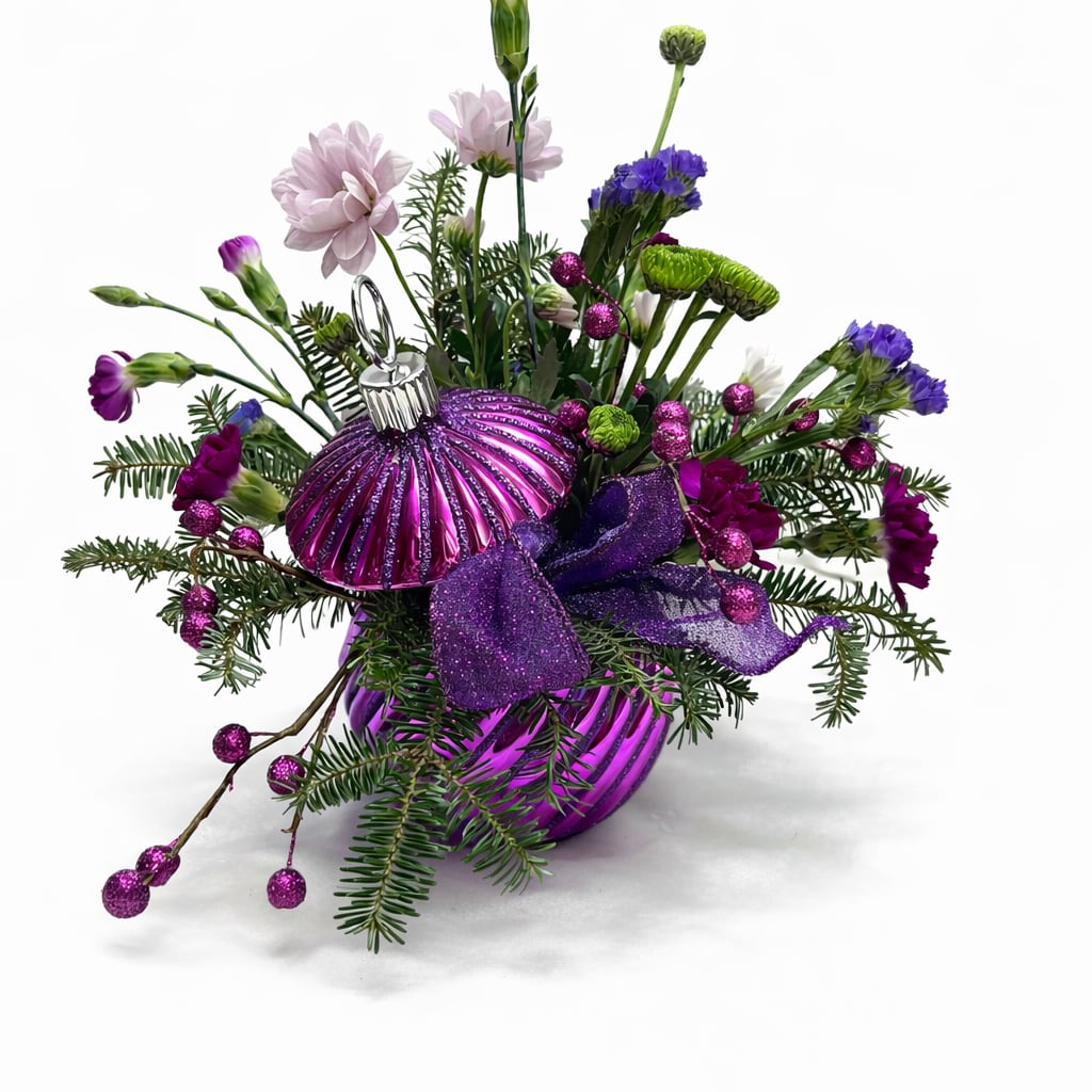 Sugar Plum Sparkle Flower Bouquet