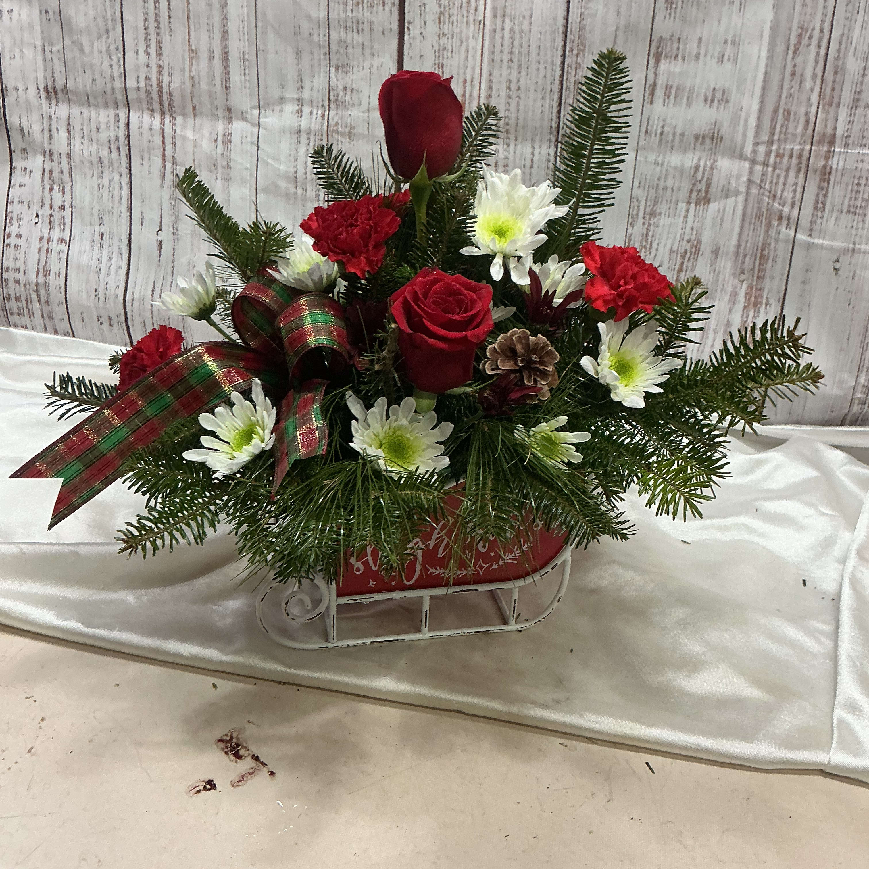 Sleigh Ride Flower Bouquet