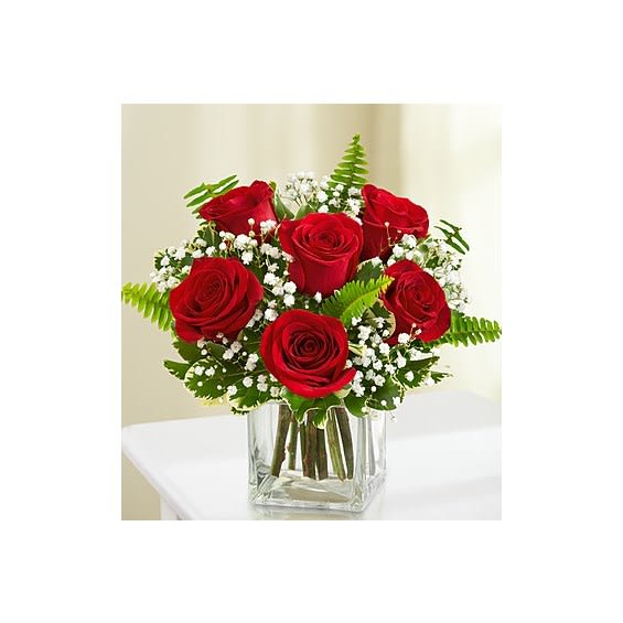 6 Stems Red Love's Embrace™ Roses
