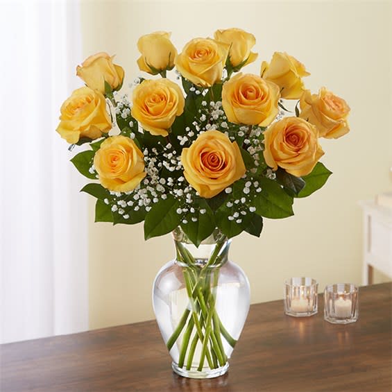 Rose Elegance™ Premium Long Stem Yellow Roses