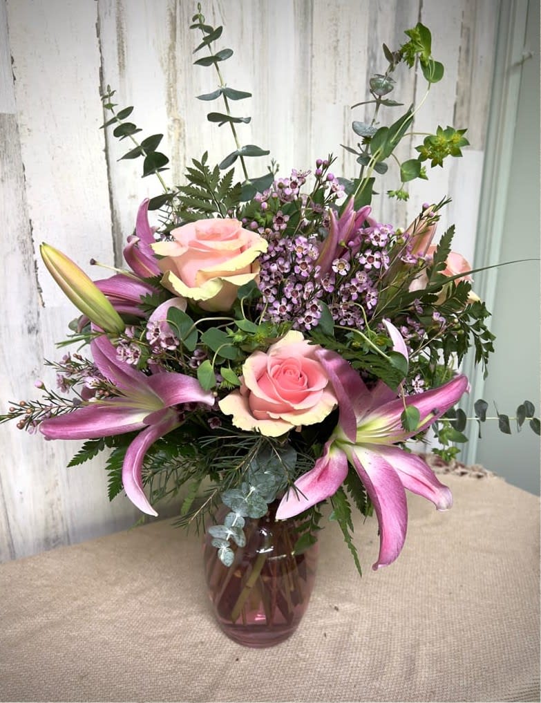 Lily Heart Flower Bouquet