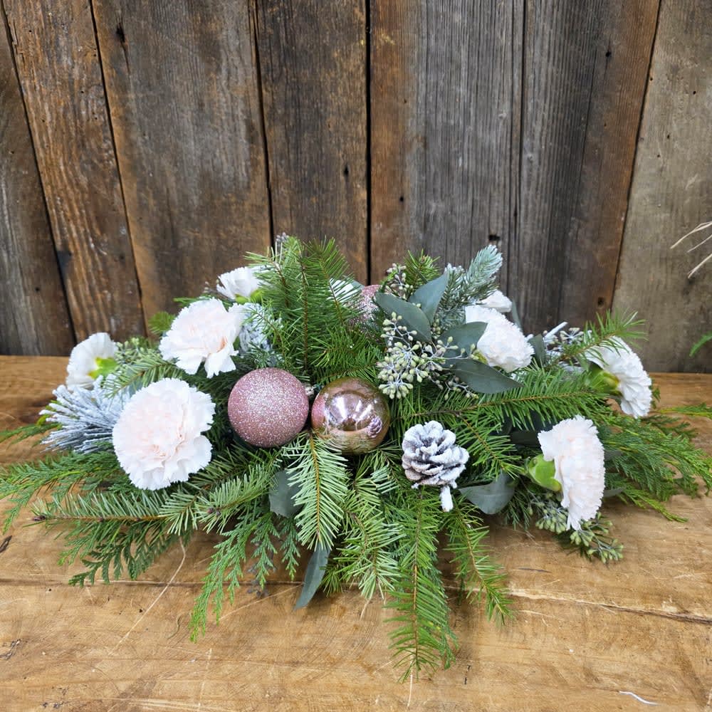 Blushing Beauty Centerpiece w/o Flower Bouquet