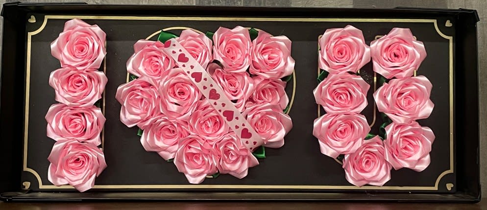I Love You Box Flower Bouquet