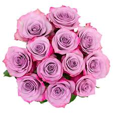 Dozen Lavender Roses Flower Bouquet