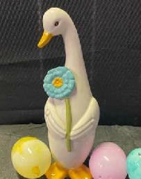 Ceramic Duck Easter Decor