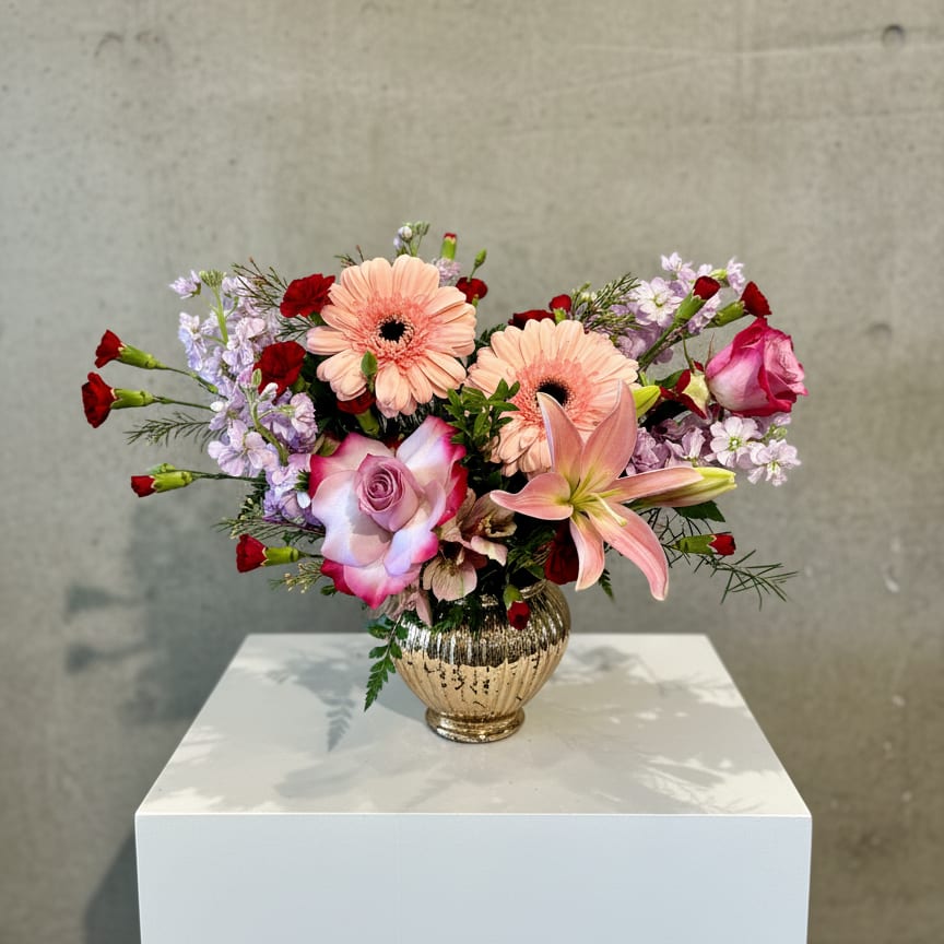 Cupid's Winter Kisses Flower Bouquet