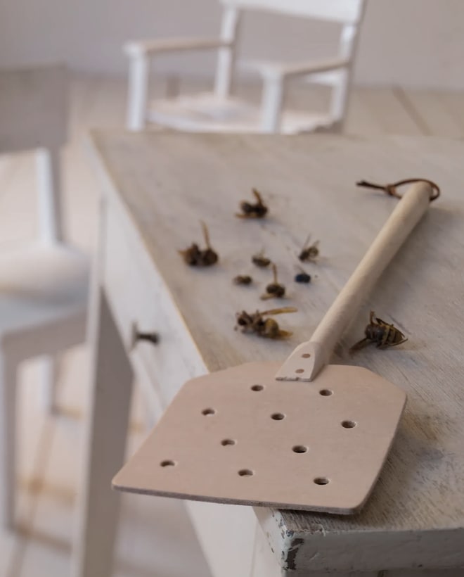 Leather fly swat