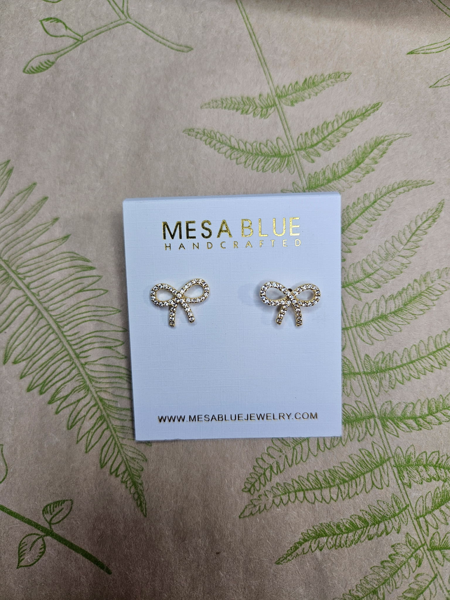 Bow Earrings Flower Bouquet