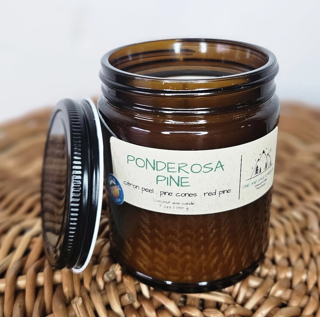 Ponderosa Pine 7oz Glass  Flower Bouquet