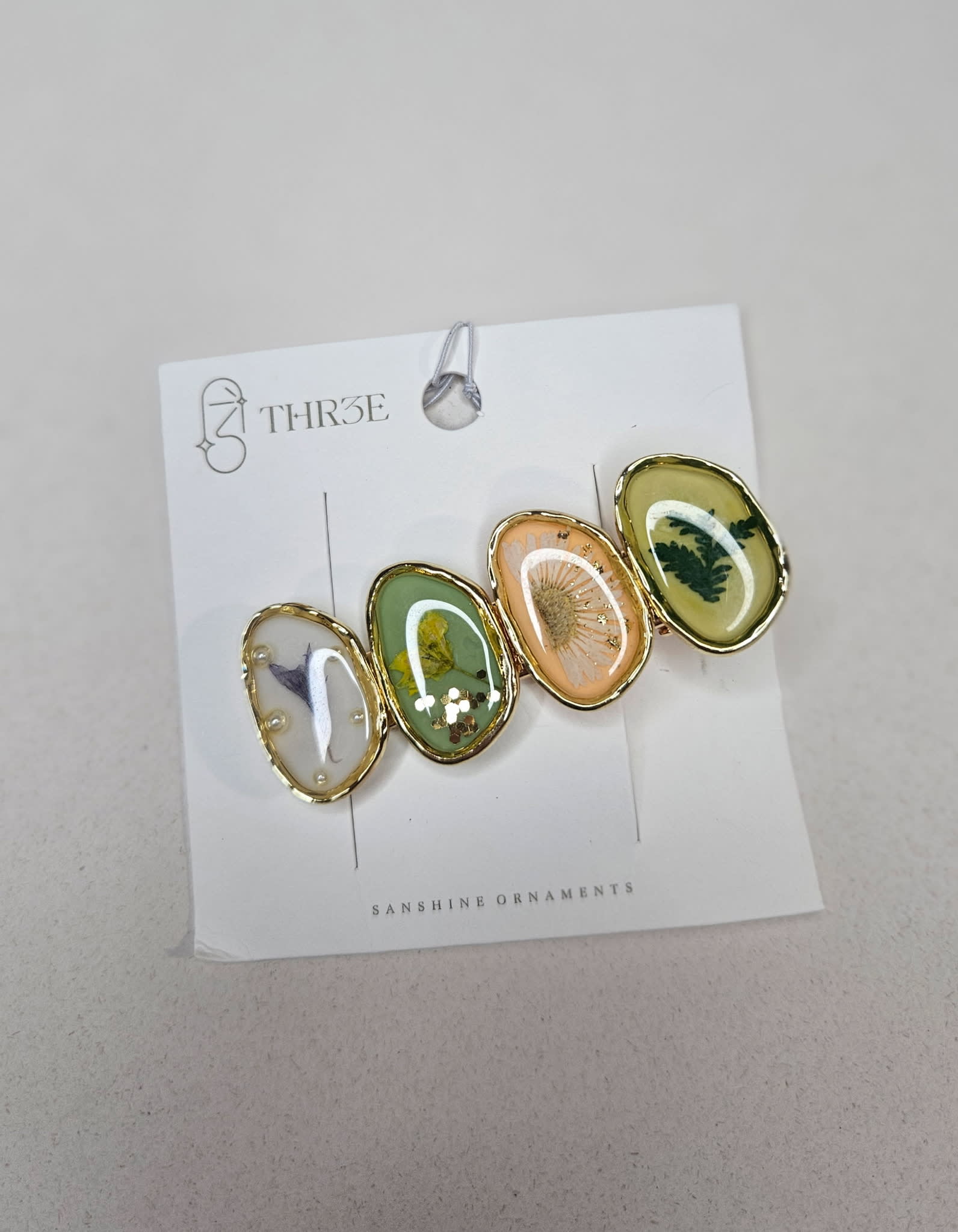 Pressed flower Hair Clip Flower Bouquet