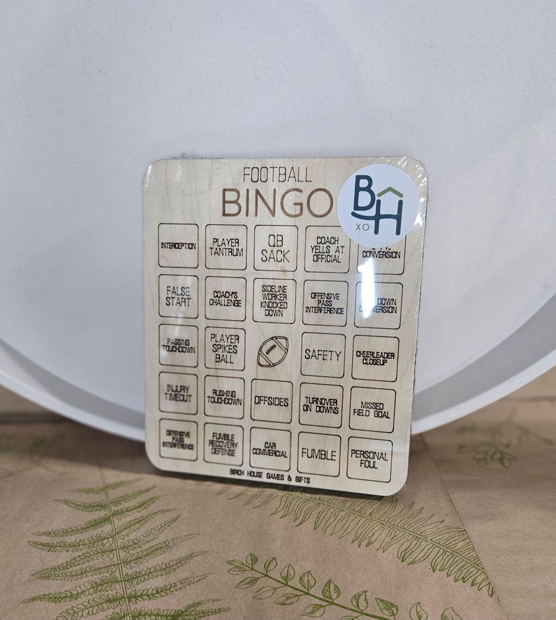 Football Bingo Flower Bouquet