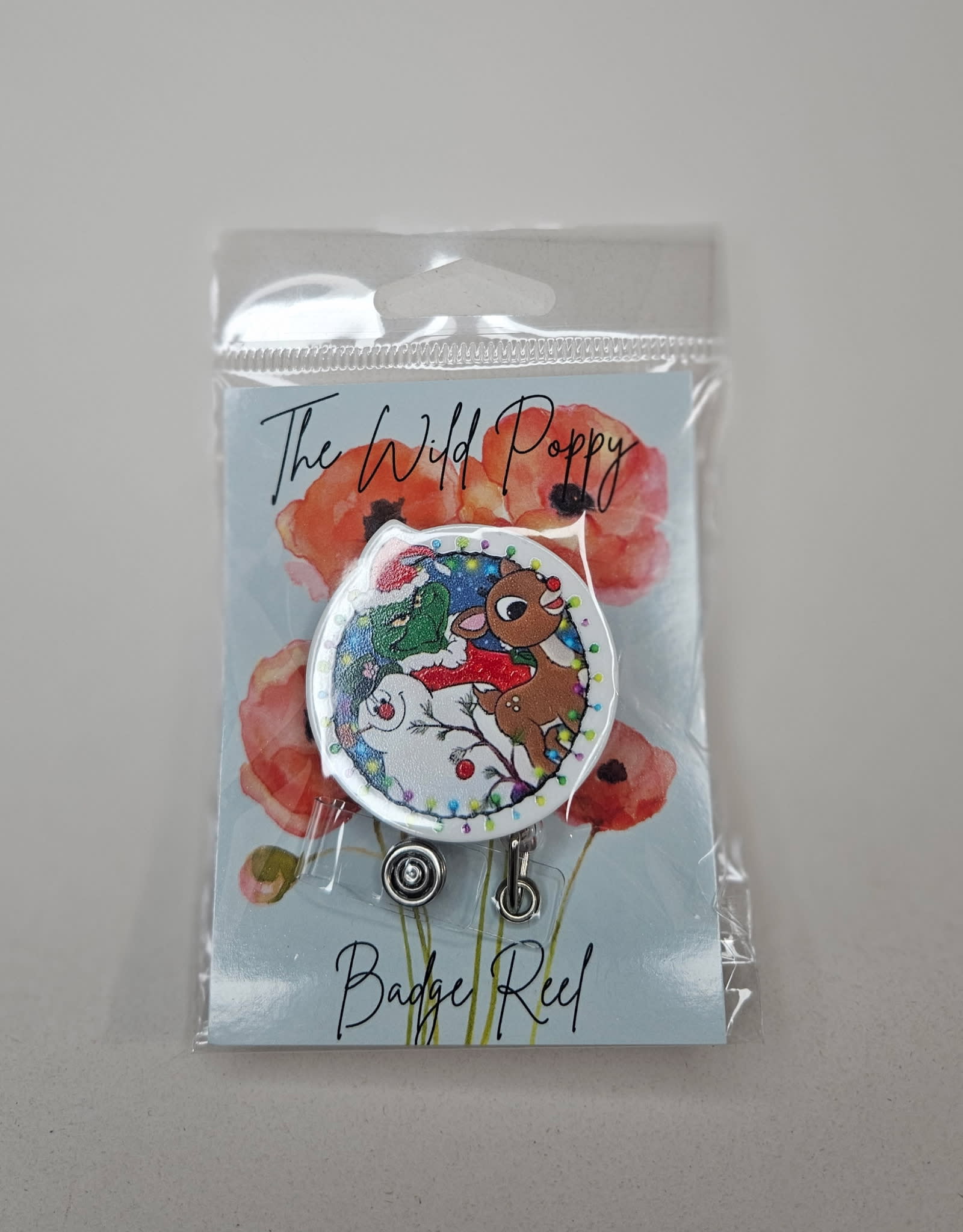 Grinch Badge Cliip Flower Bouquet