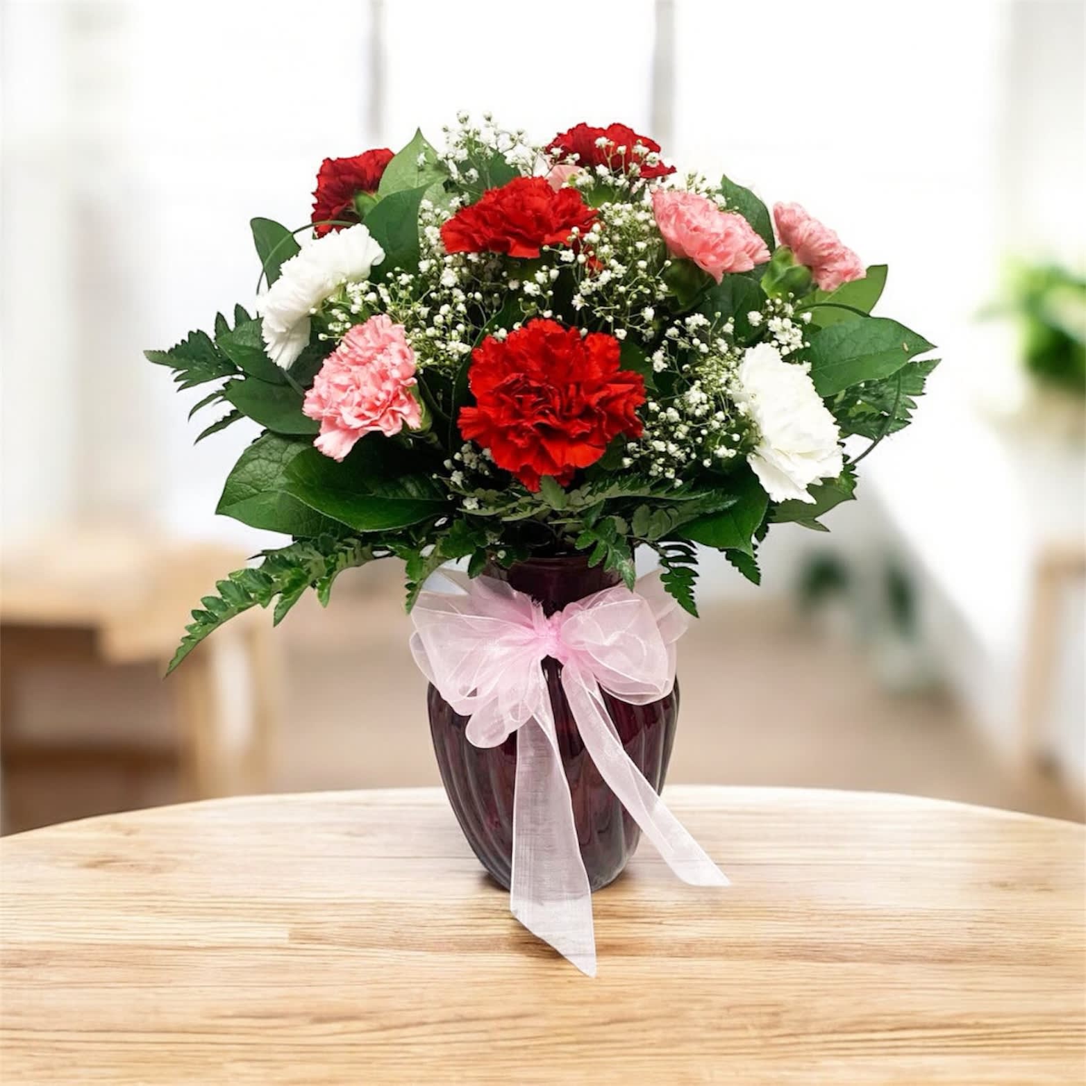 Dozen Carnation Vase