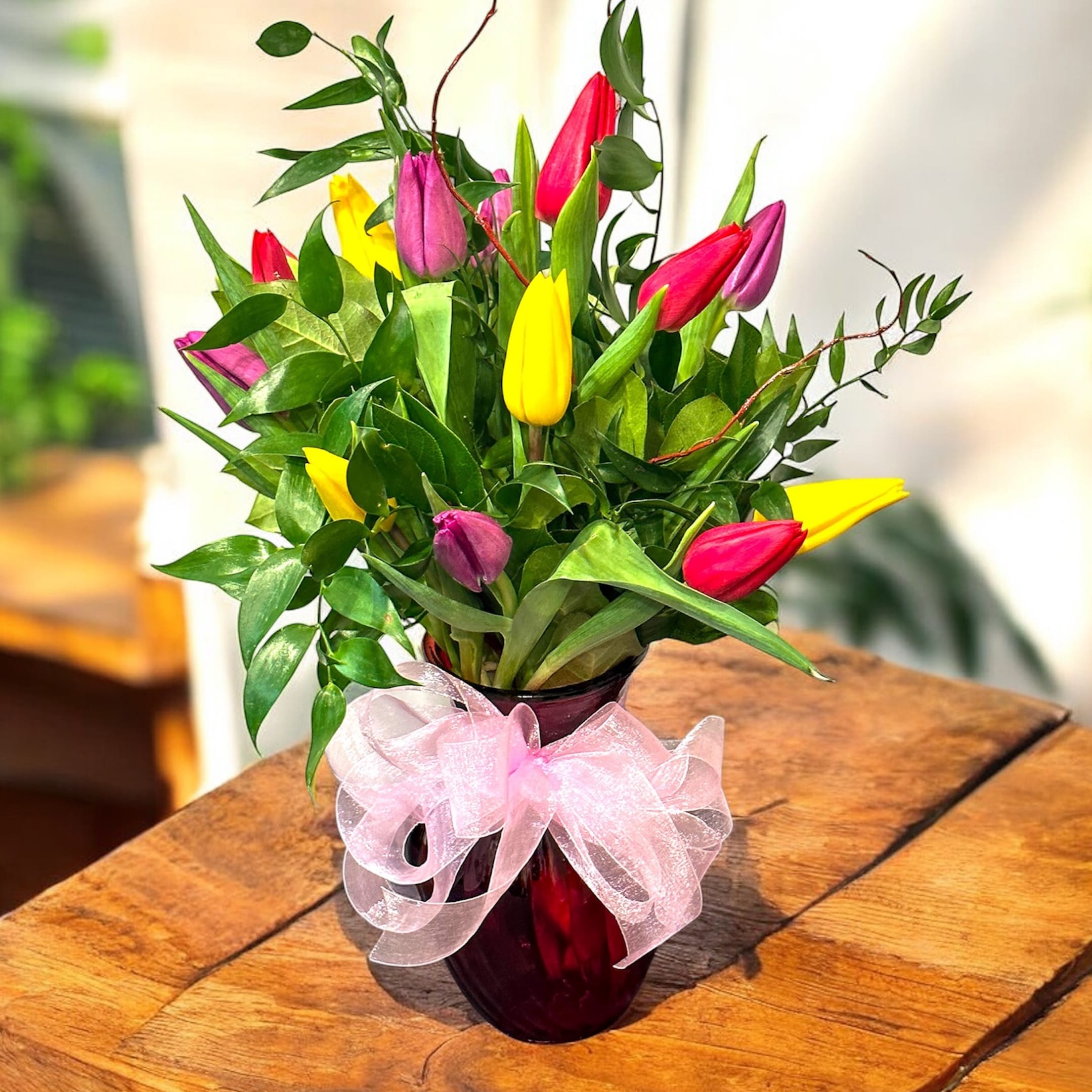 Tulips Romance Flower Bouquet