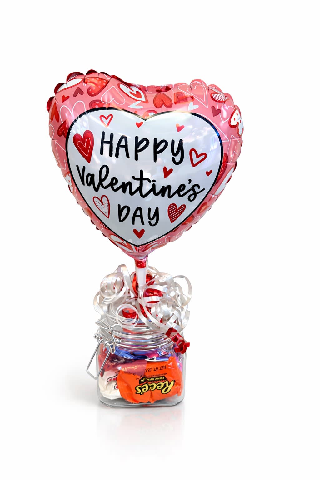 Valentines Candy Jar with Balloon