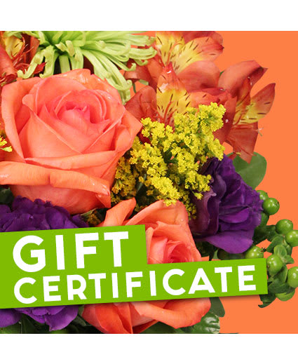 Gift Certificate Flower Bouquet