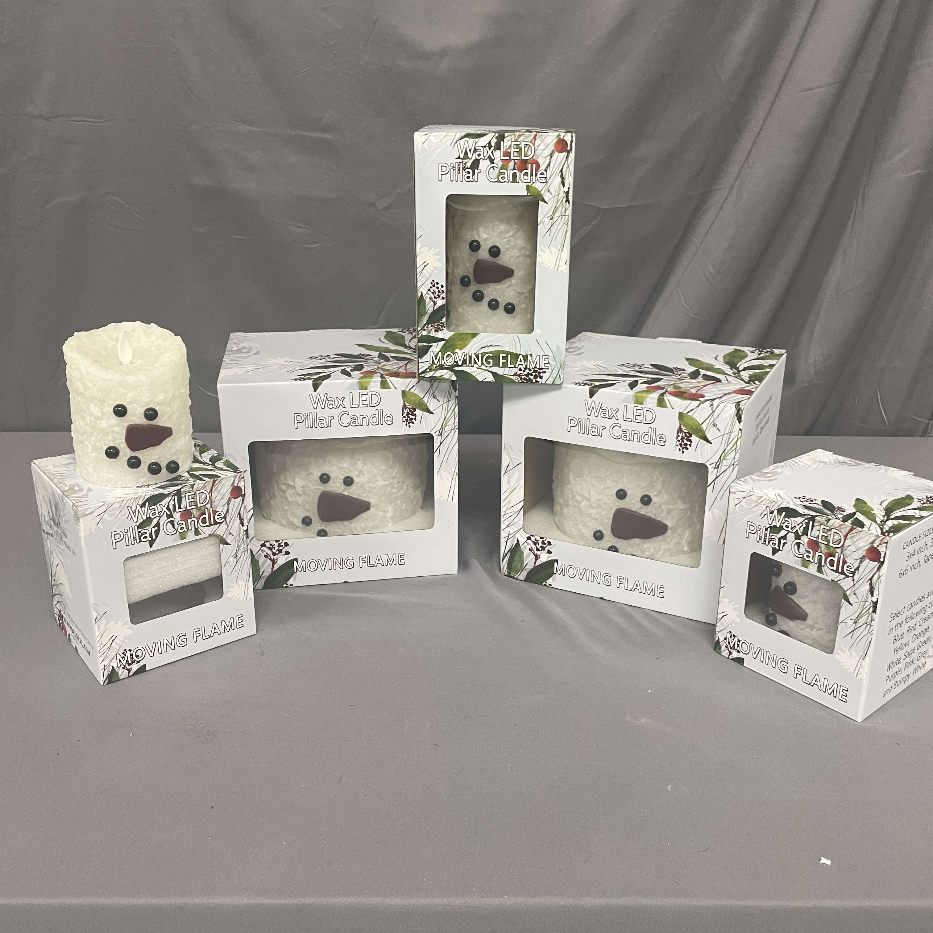 Snowman Candles