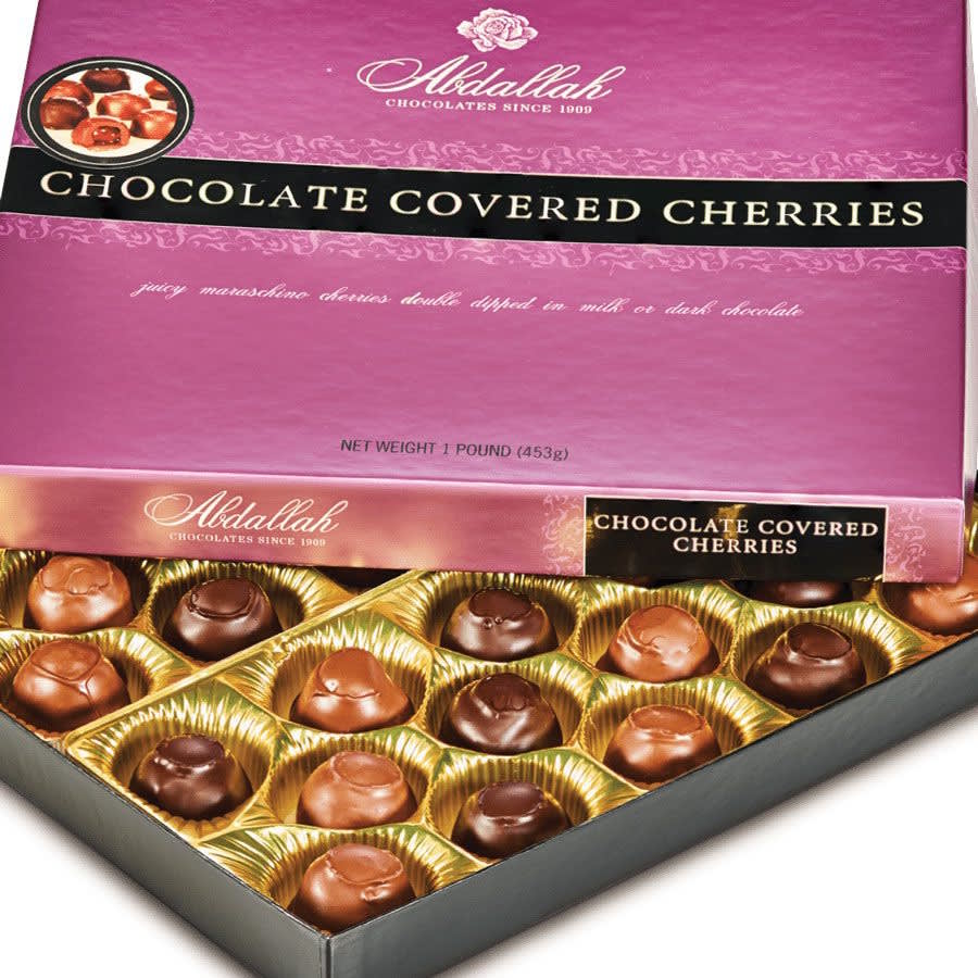 Abdallah Chocolate Cover Cherries 1 lb. Box