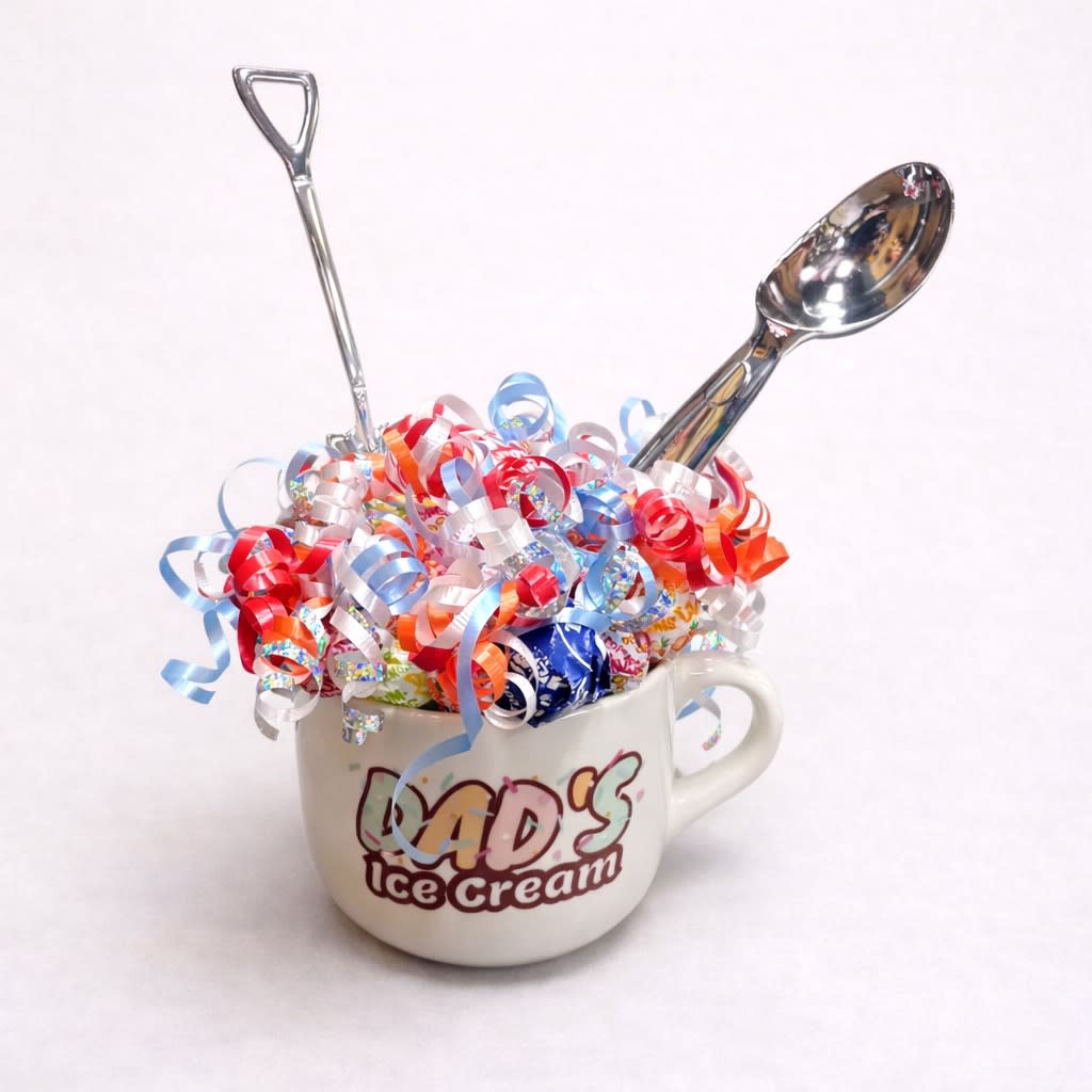 Dad's Icecream cup- scoop and shovel