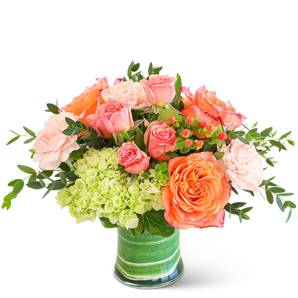 Coral Calma Flower Bouquet