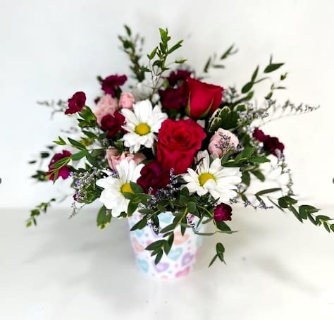 Happy Hearts Flower Bouquet