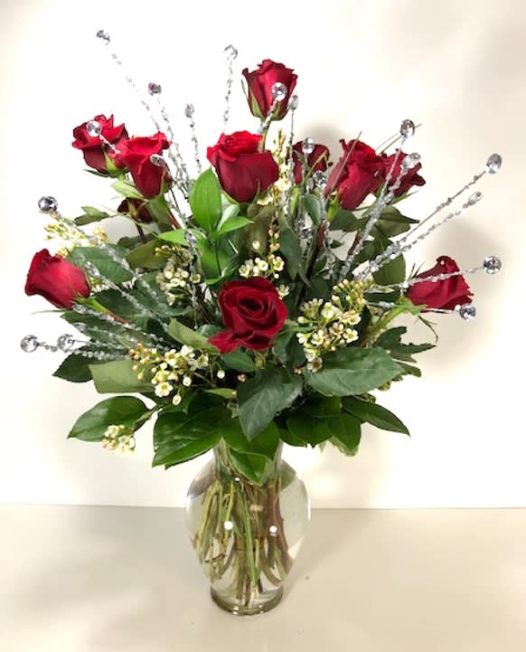 Roses and Diamonds Flower Bouquet