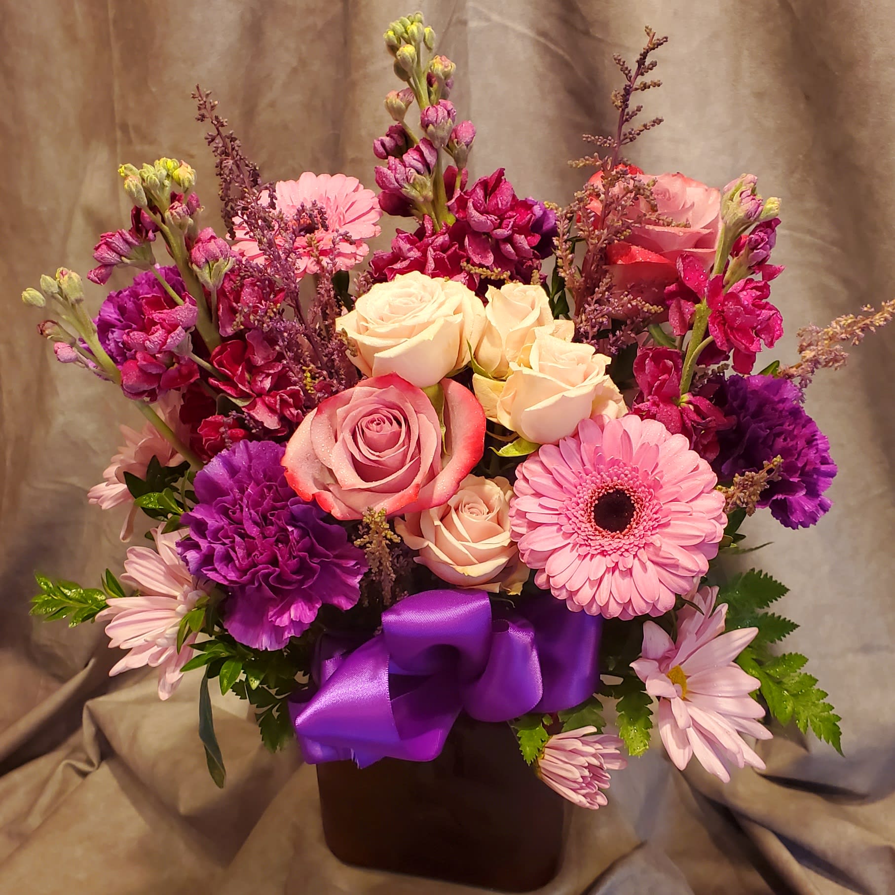 Raspberry Beret Bouquet Flower Bouquet