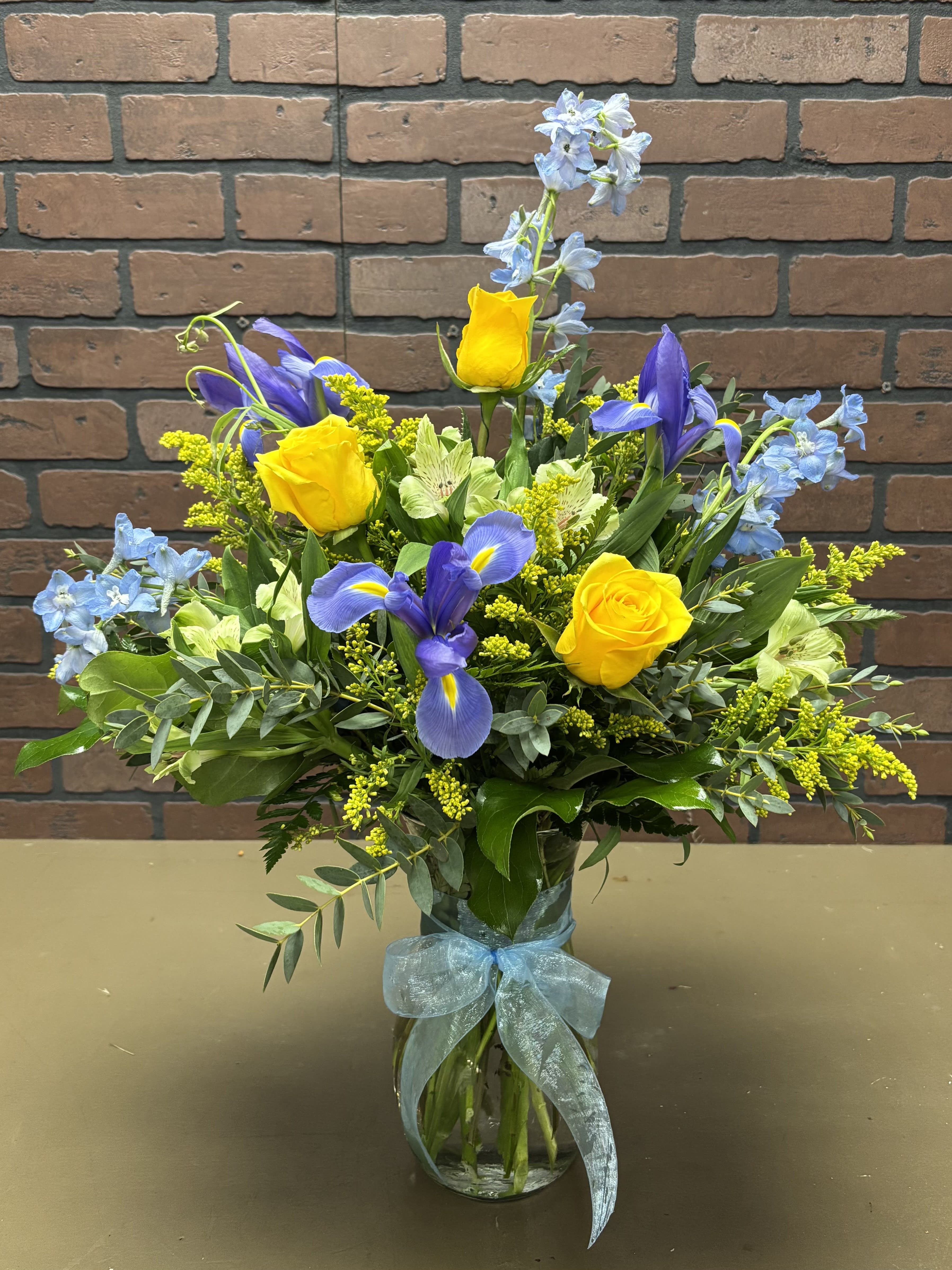 Iris Garden Flower Bouquet
