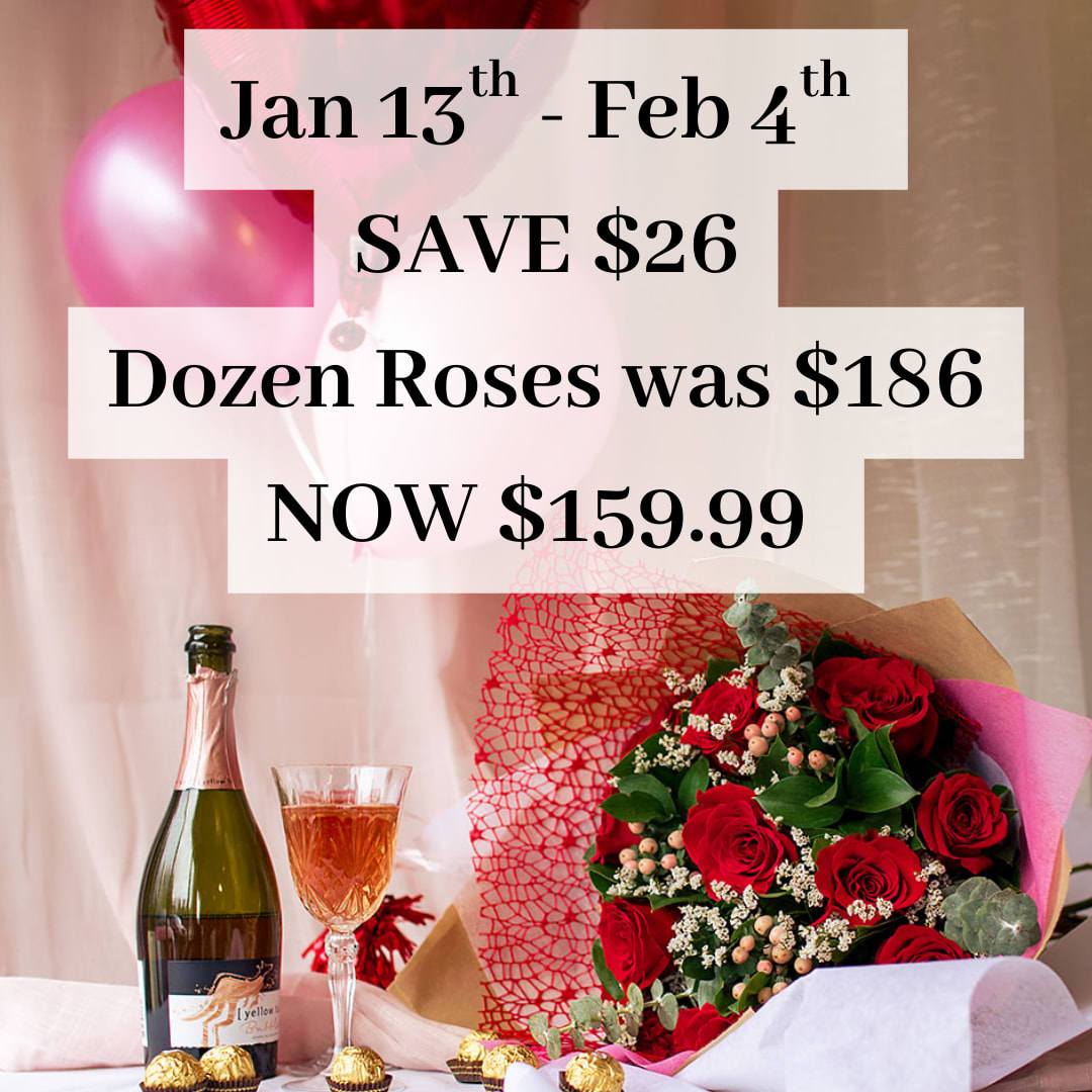 Valentines Day Dozen Reasons to Say 'I Love You" Flower Bouquet