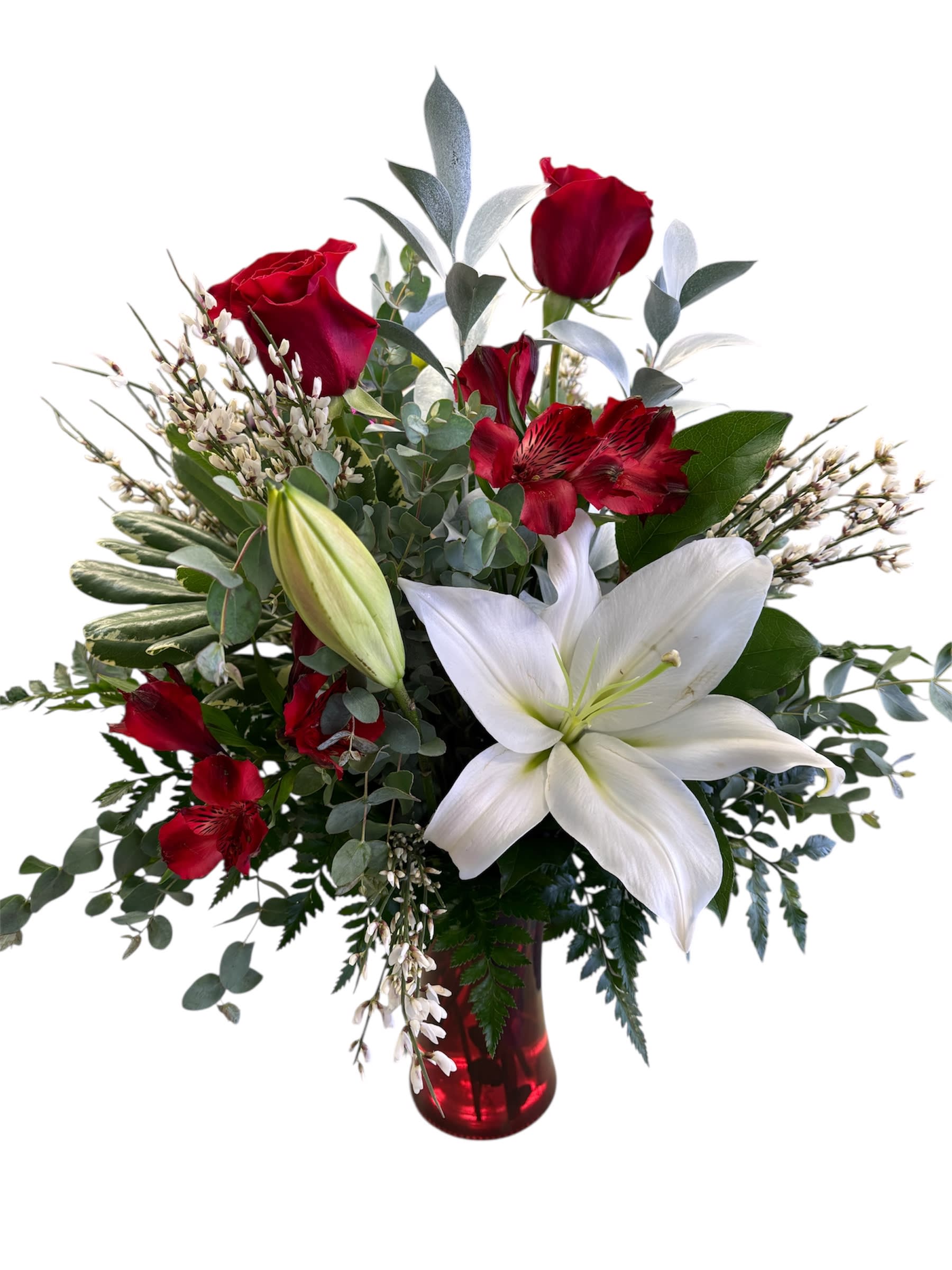 Red Hot Romance Flower Bouquet