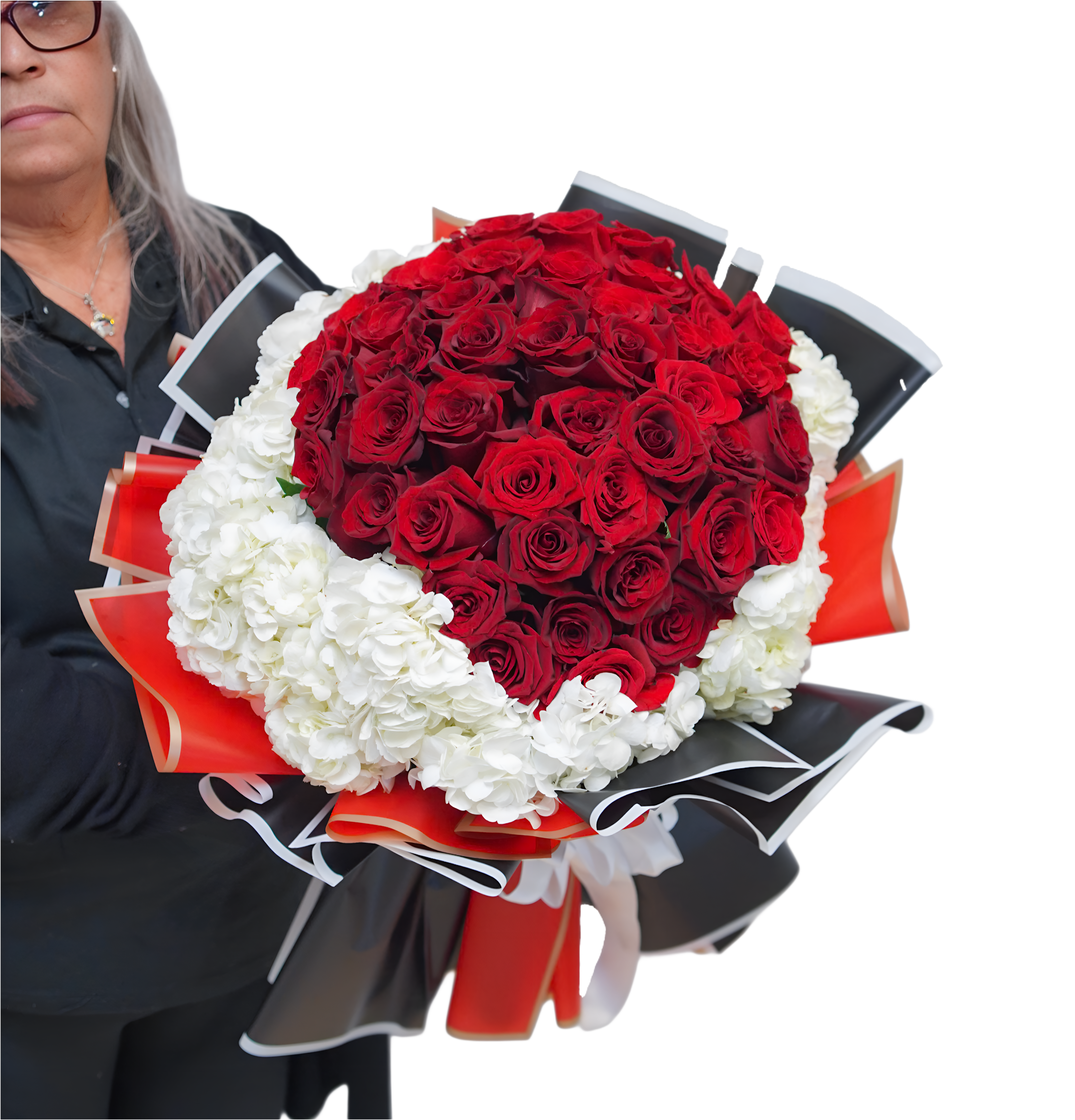 VA-11 Bouquet de rosas y hortensias