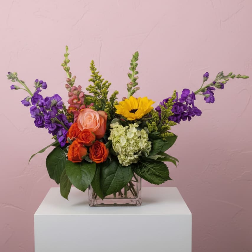 Colorful Cube Flower Bouquet