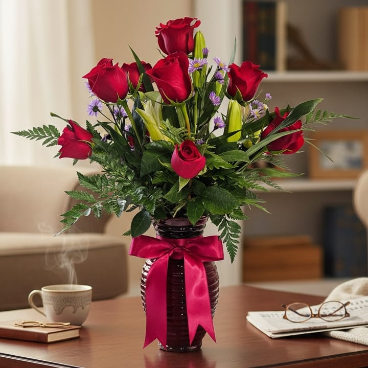 Dozen Premium Rose Vase